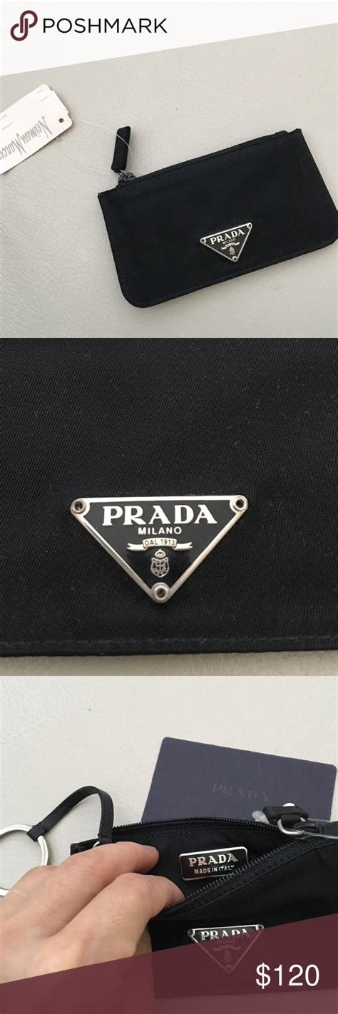 prada wallet with key ring|Prada keychain for women.